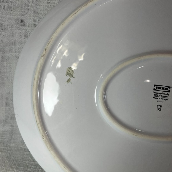 Vintage Ikea Midsommar Pattern Floral Ceramic Serving Platter 14.75"X12.5" Plate - Picture 6 of 8